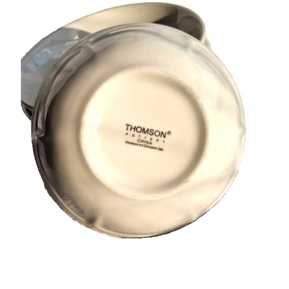 5 Thomson Bianca White 5 1/2” Fruit/ Dessert /Sauce Bowl-Embossed Lines - Picture 7 of 7